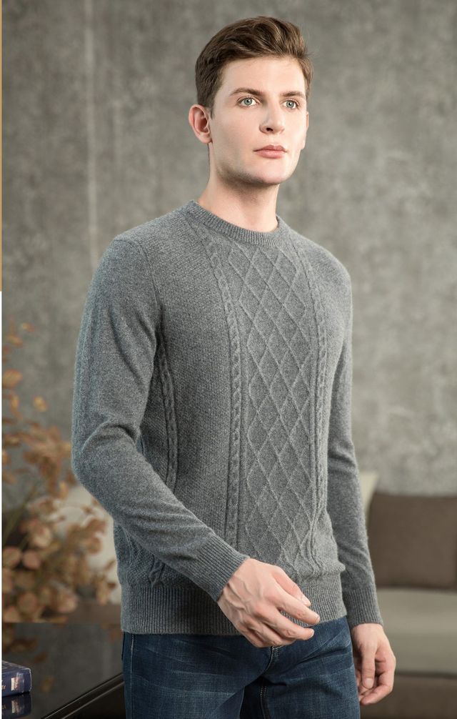 Enzo Crew Neck Cashmere Sweater